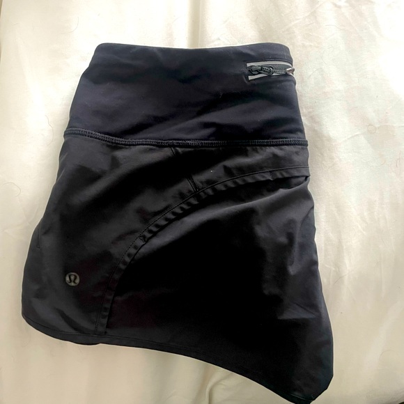 Black lululemon running shorts (4”) - Picture 2 of 2
